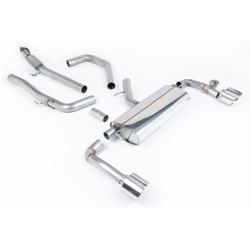 Catback Milltek Hyundai i30 N Performance 2021-2025 - avec FAP bypass - non résonné - sorties Dual GT139 Polies