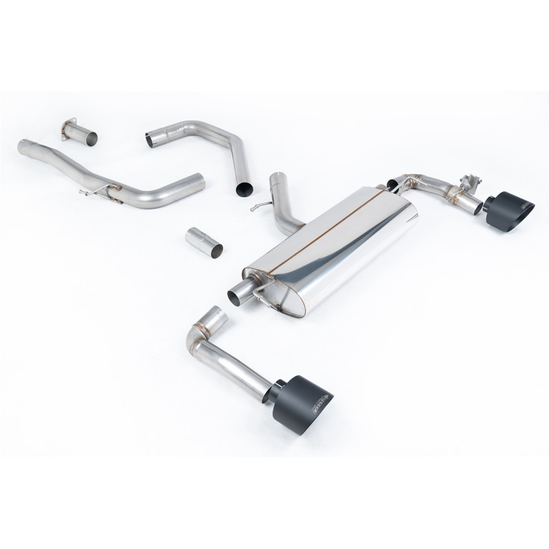FAP Back Milltek Hyundai i30 N Performance 2021-2025 - Omologato ECE - non risonato - terminali Dual GT139 Cerakote Nero