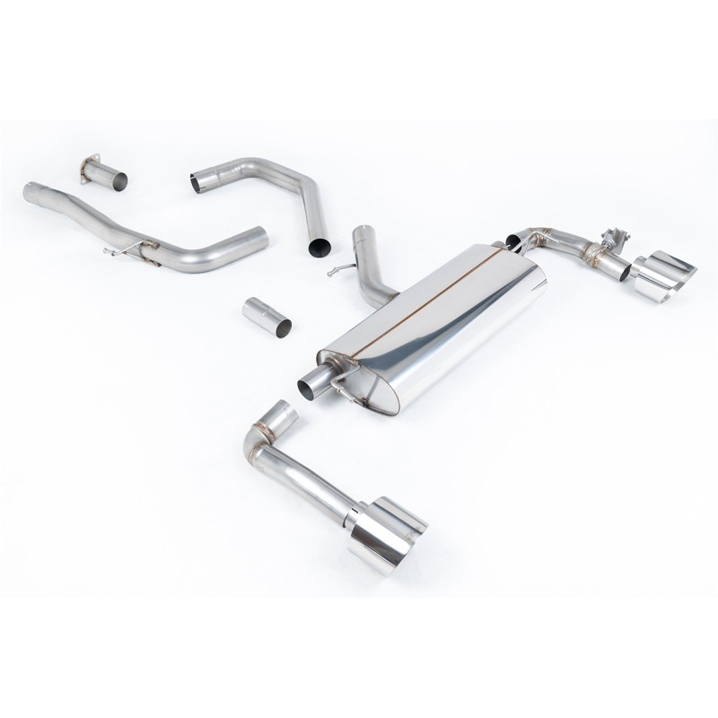 FAP-Back Milltek Hyundai i30 N Performance 2021-2025 - ECE-zugelassen - ohne Resonator - Dual GT139 poliert