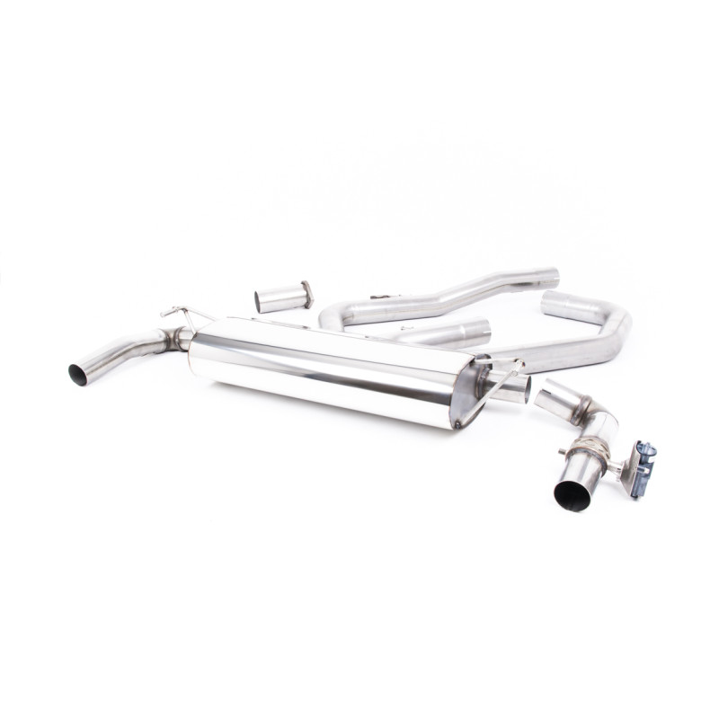 DPF-back Milltek Hyundai i30 N Performance 2019-2021, ECE Homologated, Non-Resonated, Dual GT115 Polished Tips