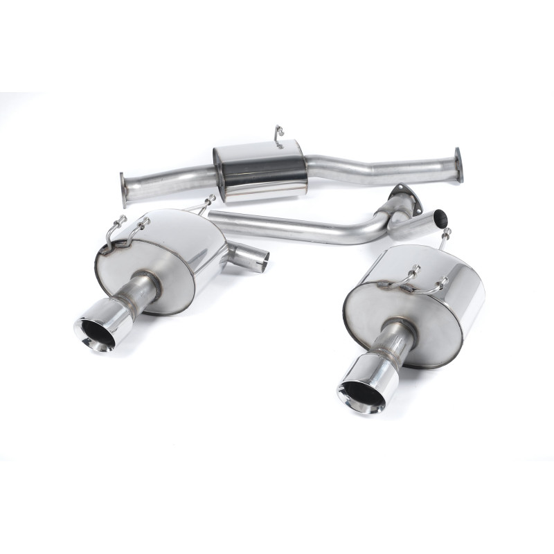 Catback Milltek Honda S2000 AP1 Ph.1 2.0 VTEC 1999-2003 - résonné - sorties Dual Ovales Polies