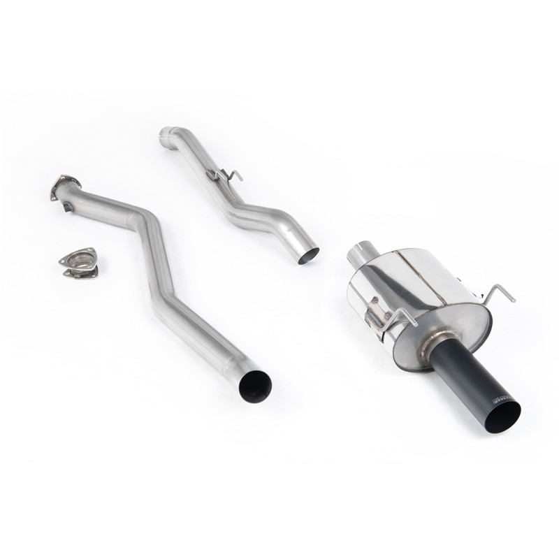 Cat-Back Milltek Honda Integra DC5 Type-R 2001-2006 - Non-Resonated - Single Black Cerakote Outlets