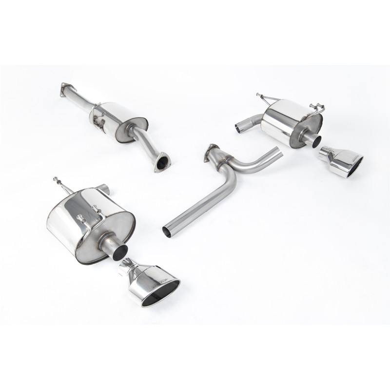 Catback Milltek Honda S2000 AP1-AP2 Ph.2 2.0 - 2.2 VTEC 2004-2009 - résonné - sorties Dual Ovales Polies