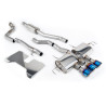 FAP Back / Catback Milltek Honda Civic FL5 - sans silencieux primaire, résonné - sorties Triple 1 x 115mm 2 x GT100 Titane bleui