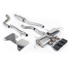 FAP Back / Catback Milltek Honda Civic FL5 Type R - sin primario, resonado - salidas Triple Jet-115 Carbono - Road, con válvulas