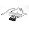 Cat-Back Milltek Honda Civic FK7 Si 2015-2020 - no primary muffler, non-resonated - Triple Jet-100 Carbon Exhaust Tips