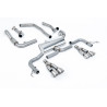 Catback Race Milltek Honda Civic FK2 Type R - Sans silencieux primaire - Avec silencieux AR Race - sorties Quad GT100 Titane