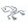 Catback Road Milltek Honda Civic FK2 Type R 2015-2017 - Sans silencieux primaire - sorties Quad GT100 Titane bleui
