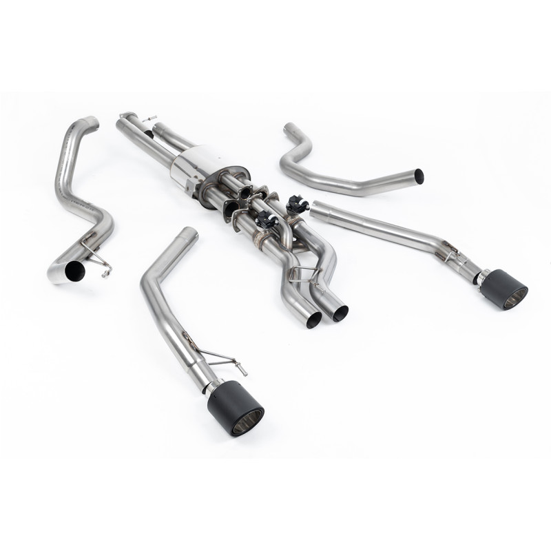 Catback Milltek Ford Ranger Raptor MK4 3.0 V6 Twin Turbo 2023-2025 - risonante - senza silenziatore post. - uscite Dual Jet 115 