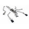Cat-back Milltek Ford Ranger Raptor MK4 2023-2025 - resonado - Sin silenciador TR - colas Dual GT115 Cerakote Negro