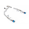 Axle-back Milltek Ford Ranger MK4 2.0 TDCI Bi-Turbo 205 CV 2022-2025 - no resonado - colas de escape Twin GT90 Titanio azulado