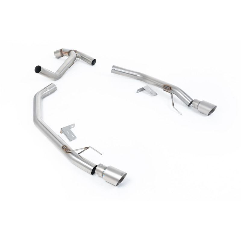 Axle-back Milltek Ford Ranger MK4 2.0 TDCI Bi-Turbo 205ch 2022-2025 - non résonné - sorties Twin GT90 Titane