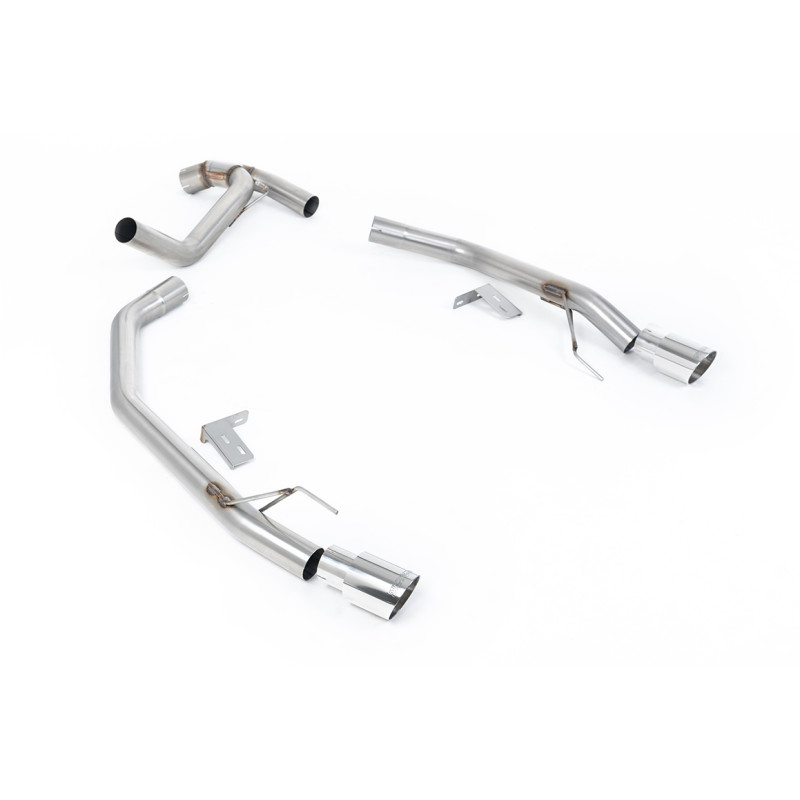 Axle-back Milltek Ford Ranger MK4 2.0 TDCI Bi-Turbo 205 CV 2022-2025 - non risonato - terminali Twin GT90 lucidati