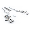 Cat-back Milltek Ford Mustang Mk6 Mach 1, Mustang MK7 Dark Horse - With H pipe and active valves - Quand GT115 exhaust tips Tita