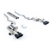 Cat-Back-Anlage Milltek Ford Mustang Mk6, Mustang MK7 - Mit H-Pipe und aktiven Abgasklappen - Quad-Endrohre GT115 Cerakote Schwa