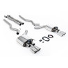 Catback Milltek Ford Mustang MK6 GT 5.0 V8 2015-2018 - Avec X pipe et silencieux AR avec valves - sorties Quad GT90 Polies