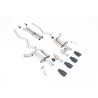 Catback Milltek Ford Mustang MK7 GT 5.0 V8 2024-2025 - Avec X pipe et valves actives - sorties Quand GT100 Cerakote Noir