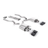 Cat-Back-Anlage Milltek Ford Mustang MK6 GT Ph.2 5.0 V8 2019-2023 - ohne Resonator - Endrohre Quad Jet-100 Carbon