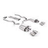 Catback Milltek Ford Mustang MK6 GT Ph.2 5.0 V8 2019-2023 - non résonné - sorties Quad GT100 Titane