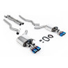 Cat-back Milltek Ford Mustang MK6 GT 5.0 V8 2015-2018 - Con X pipe e silenziatore post. con valvole - terminali Quad GT90 blu te