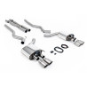 Cat-back Milltek Ford Mustang MK6 GT 5.0 V8 2015-2018 - Con X pipe e silenziatore post. con valvole - terminali Quad GT90 titani
