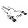 Catback Milltek Ford Mustang MK6 GT 2015-2018 - Avec X pipe et silencieux AR avec valves - sorties Quad GT90 Cerakote Noir