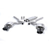 Cat-back Milltek Ford Mustang MK6 GT 5.0 V8 2015-2018 - Con silenciador primario - colas Quad GT90 Cerakote Negro