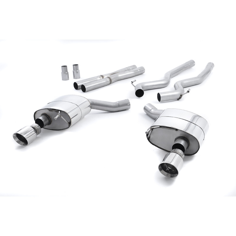 Catback Milltek Ford Mustang MK6 GT 5.0 V8 2015-2018 - Sans silencieux primaire - sorties Dual GT100 Polies