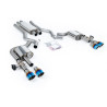 Catback Milltek Ford Mustang MK7 2.3 EcoBoost 2024-2025 - Avec silencieux primaire - sorties Quad GT100 Titane bleui
