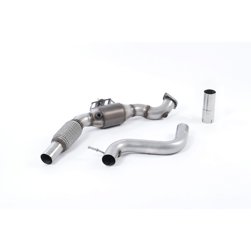 Descente de Turbo Milltek Ford Mustang MK6 2015-2018, Mustang MK7 2024-2025 - avec cata Hi-Flow - pour ligne Milltek