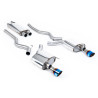 Scarico cat-back Milltek Ford Mustang MK6, Mustang MK7 - Omologato ECE - Con silenziatore primario - terminali Dual GT100 Titani