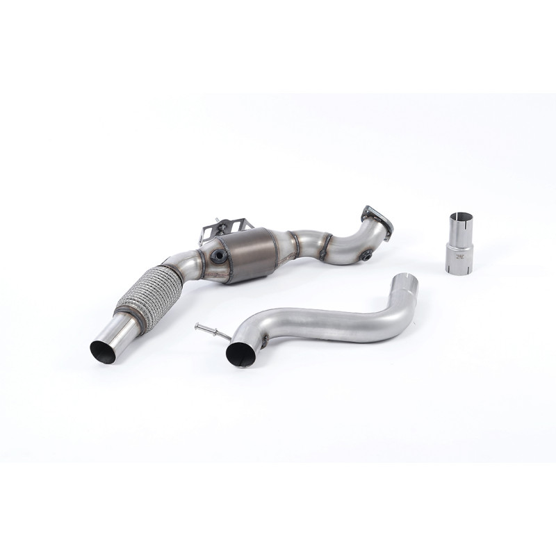 Descente de Turbo Milltek Ford Mustang MK6 2015-2018, Mustang MK7 2024-2025 - avec cata Hi-Flow - pour ligne origine