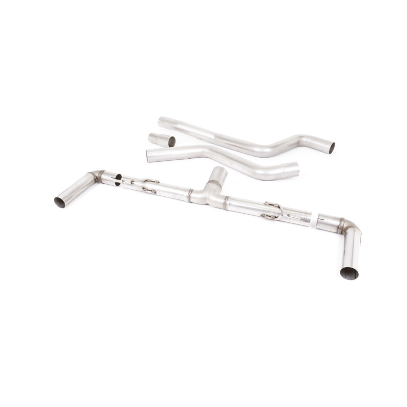 FAP Back Race Milltek Ford Focus MK4 ST - Sans silencieux primaire et sans silencieux AR - sorties Dual GT115 Titane - Berline