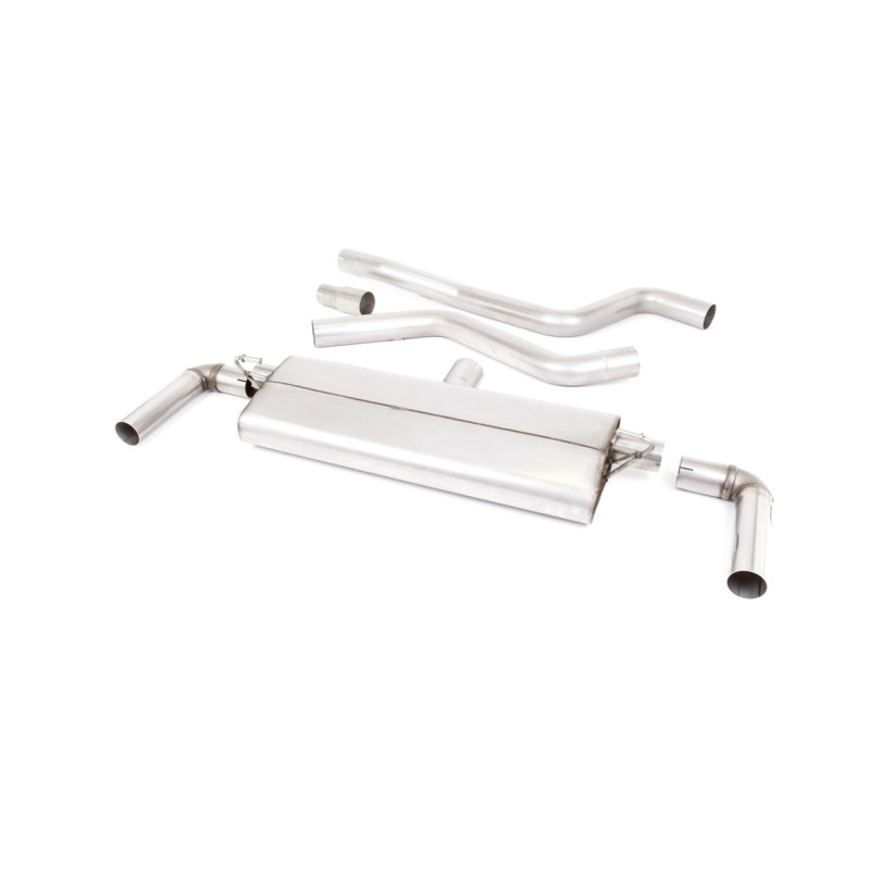FAP Back Milltek Ford Focus MK4 ST - Homologué ECE - Sans silencieux primaire - sorties Dual GT115 Titane bleui - Berline