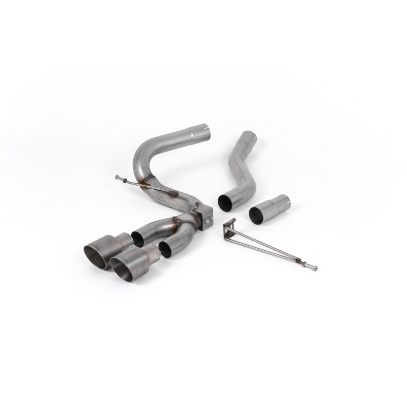 Cat-Back Exhaust Milltek Ford Focus MK3 ST 2012-2018 - No Primary or Rear Muffler - Dual GT100 Titanium Exhaust Tips