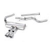 Scarico cat-back Milltek Ford Focus MK3 ST - senza primario con intermedio + silenziatore post. - uscite doppie GT100 titanio - 