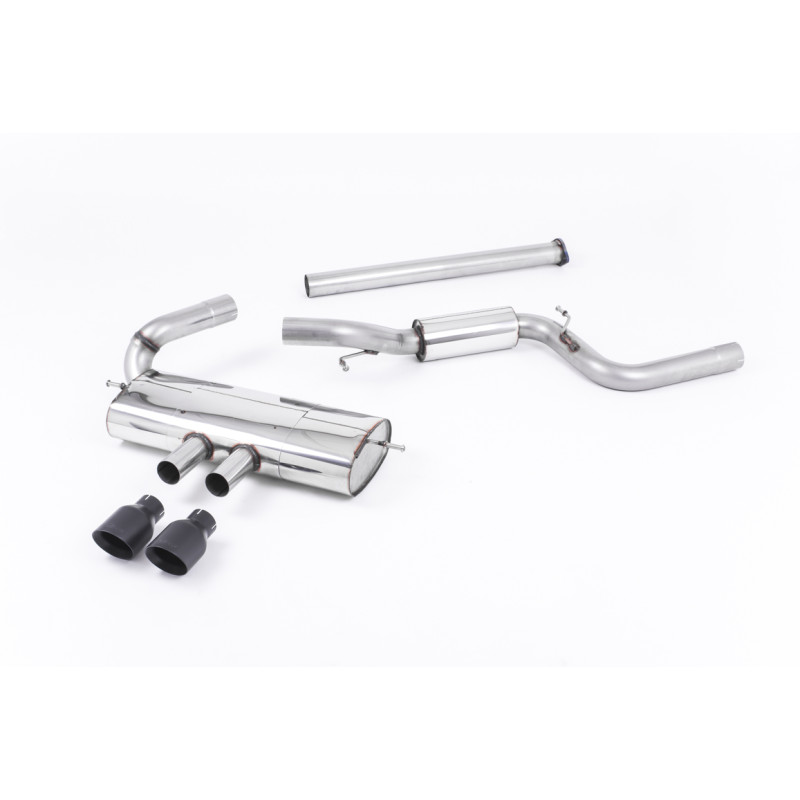 Catback Milltek Ford Focus MK3 ST - senza primario con centrale + silenziatore post. - uscite Dual GT100 Nere - 5 porte