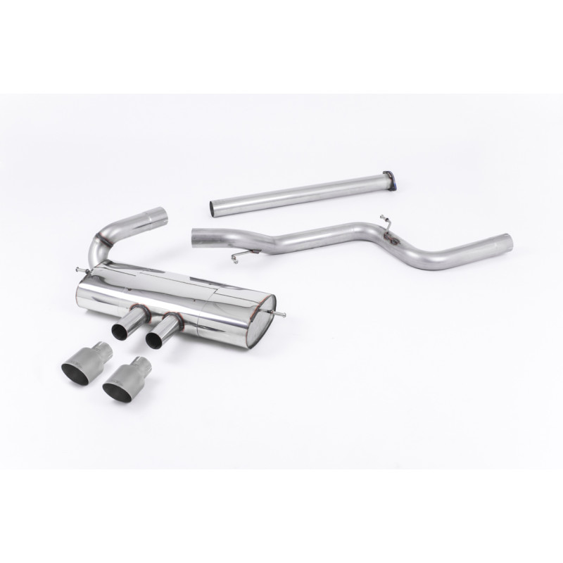 Catback Milltek Ford Focus MK3 ST - sans primaire sans intermédiaire + silencieux AR - sorties Dual GT100 Titane - 5 Portes