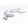 Cat-back Milltek Ford Focus MK3 ST - no primary, no resonator + rear muffler - Dual GT100 titanium tips - 5-door