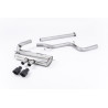 Escape cat-back Milltek Ford Focus MK3 ST - sin primario ni intermedio + silenciador trasero - salidas duales GT100 negro - 5 pu