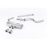 Catback Milltek Ford Focus MK3 ST - sans primaire avec intermédiaire + silencieux AR - sorties Dual GT100 Titane - 5 Portes