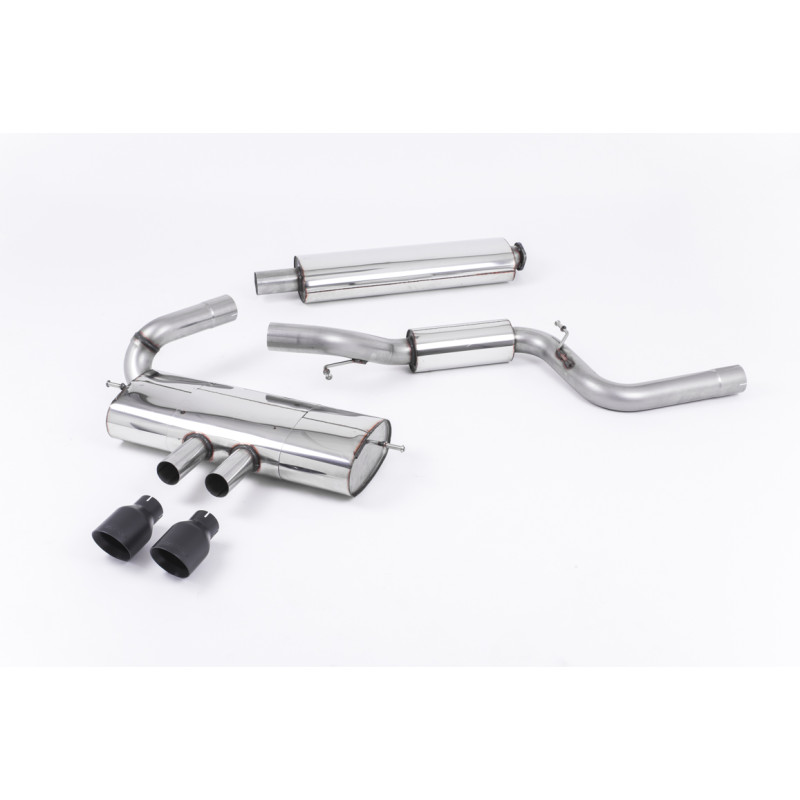 Cat-Back-Anlage Milltek Ford Focus MK3 ST 2012-2018 - ECE - mit Vorschalldämpfer, Resonator + Endschalldämpfer - Dual-Endrohre G