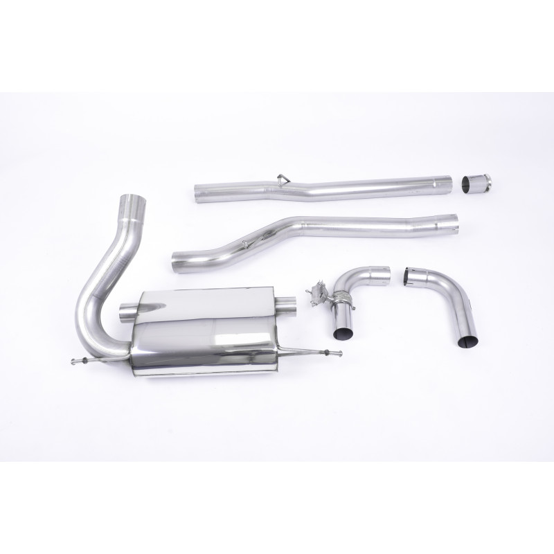 Catback Milltek Ford Focus MK3 RS 2.3 EcoBoost 350ch 2016-2018 - Sans silencieux primaire - sorties Dual Jet-115 Carbone