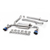 Scarico cat-back Milltek Ford Focus MK3 RS 2.3 EcoBoost 350 CV 2016-2018 - Senza silenziatore primario - terminali Dual GT115 Ti