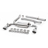 Cat-Back Milltek Ford Focus MK3 RS 2.3 EcoBoost 350 hp 2016-2018 - Without Primary Muffler - Dual GT115 Polished Tips