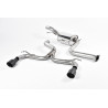 Cat-back Race 76 Milltek Ford Focus MK2 ST 2.5T 2005-2010 - resonado y sin silenciador trasero - salidas Dual GT100 Cerakote Neg