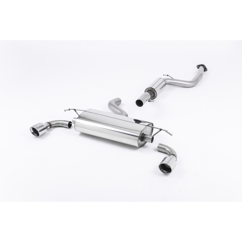 Catback Milltek Ford Focus MK2 ST 2.5T 225ch 2005-2010 - résonné - sorties Dual Jet-100 Polies