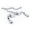 Cat-Back-Anlage Milltek Ford Focus MK2 RS 2.5T 305 PS 2009-2010 - ohne Resonator - Endrohre Dual GT115 Titan