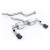 Catback Milltek Ford Focus MK2 RS 2.5T 305CV 2009-2010 - no resonado - colas Dual Jet-115 Carbono
