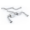 Escape cat-back Milltek Ford Focus MK2 RS 2.5T 305 CV 2009-2010 - no resonado - colas Dual GT115 DTM